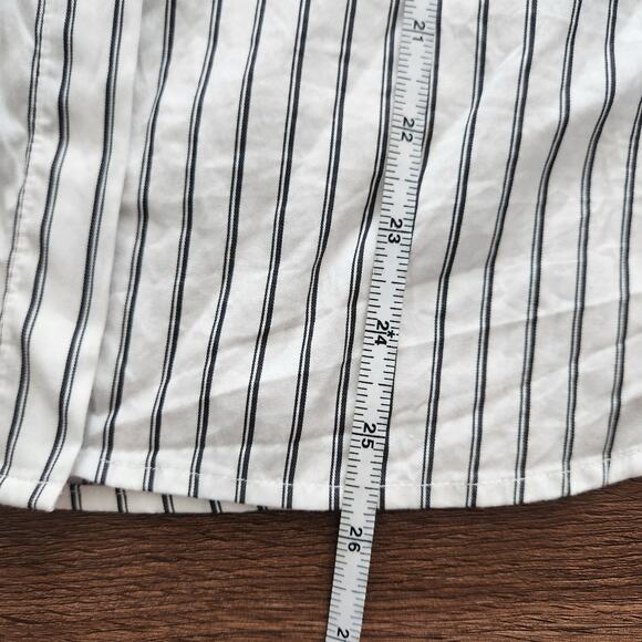 Kobi Halperin Striped‎ Button Down Blouse Bell Sleeves XS Office Casual Career - Picture 8 of 8